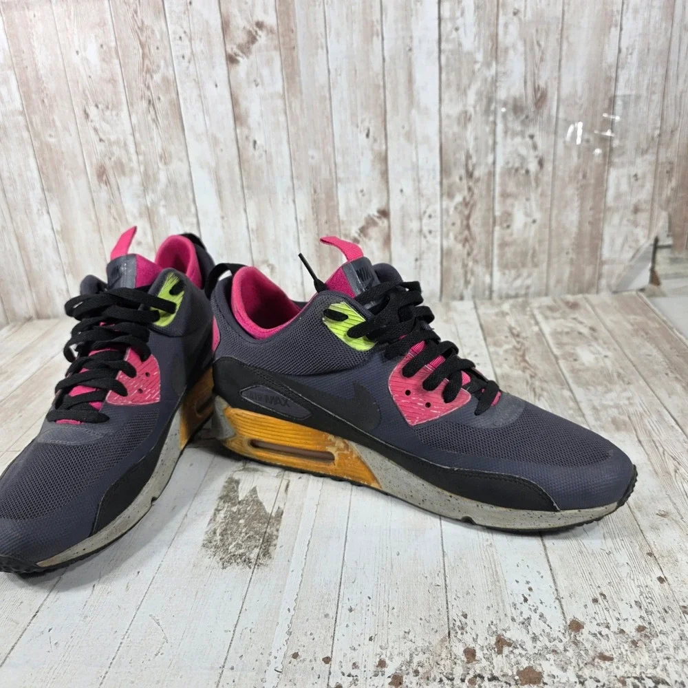 Nike Air Max 90 Sneakerboot NS Newsprint Bright Crimson 616314-008 Mens Size 12